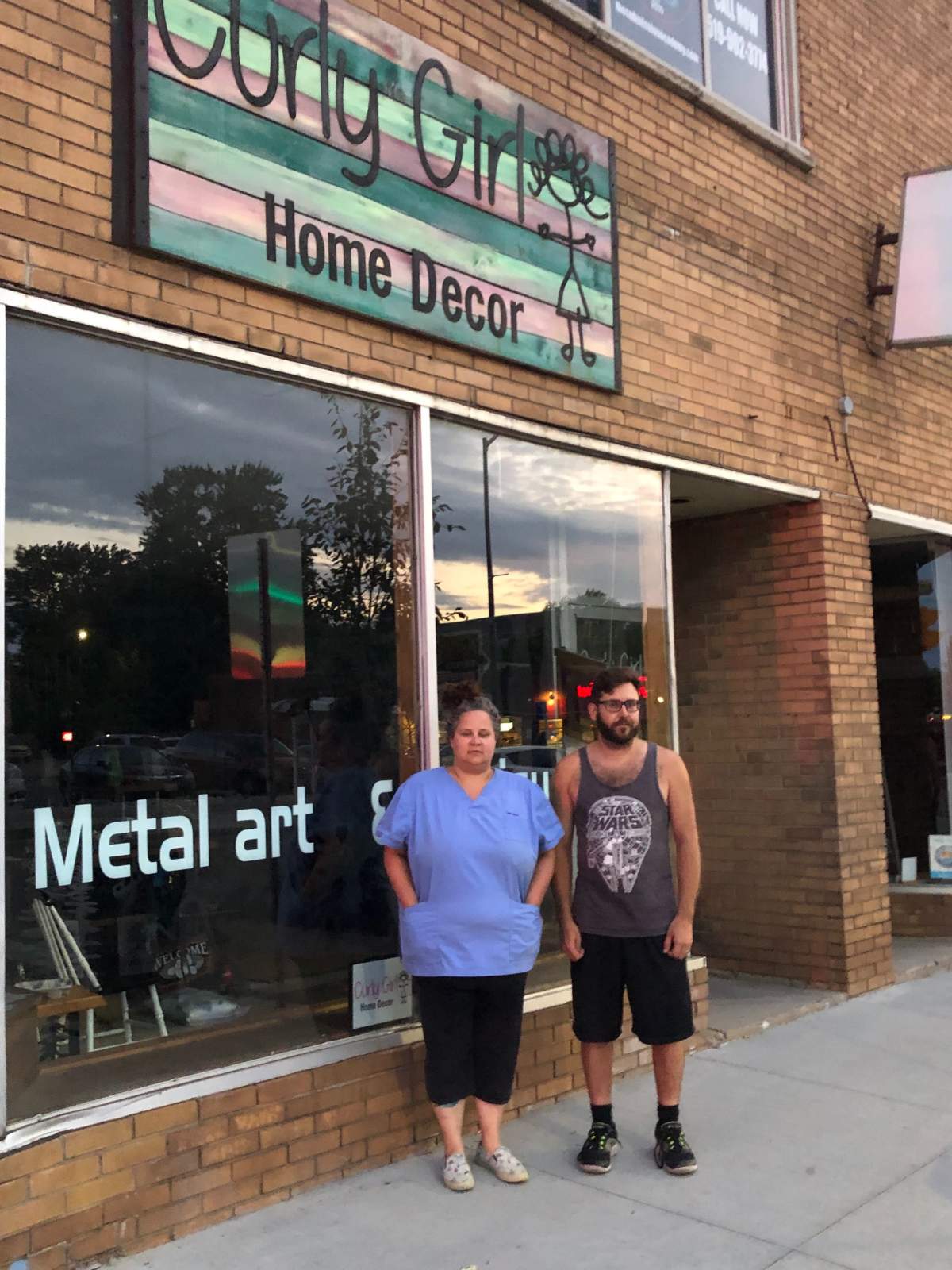 Jamie and Mike Jack welcomed displaced residents into their business on Dundas Street overnight Wednesday.