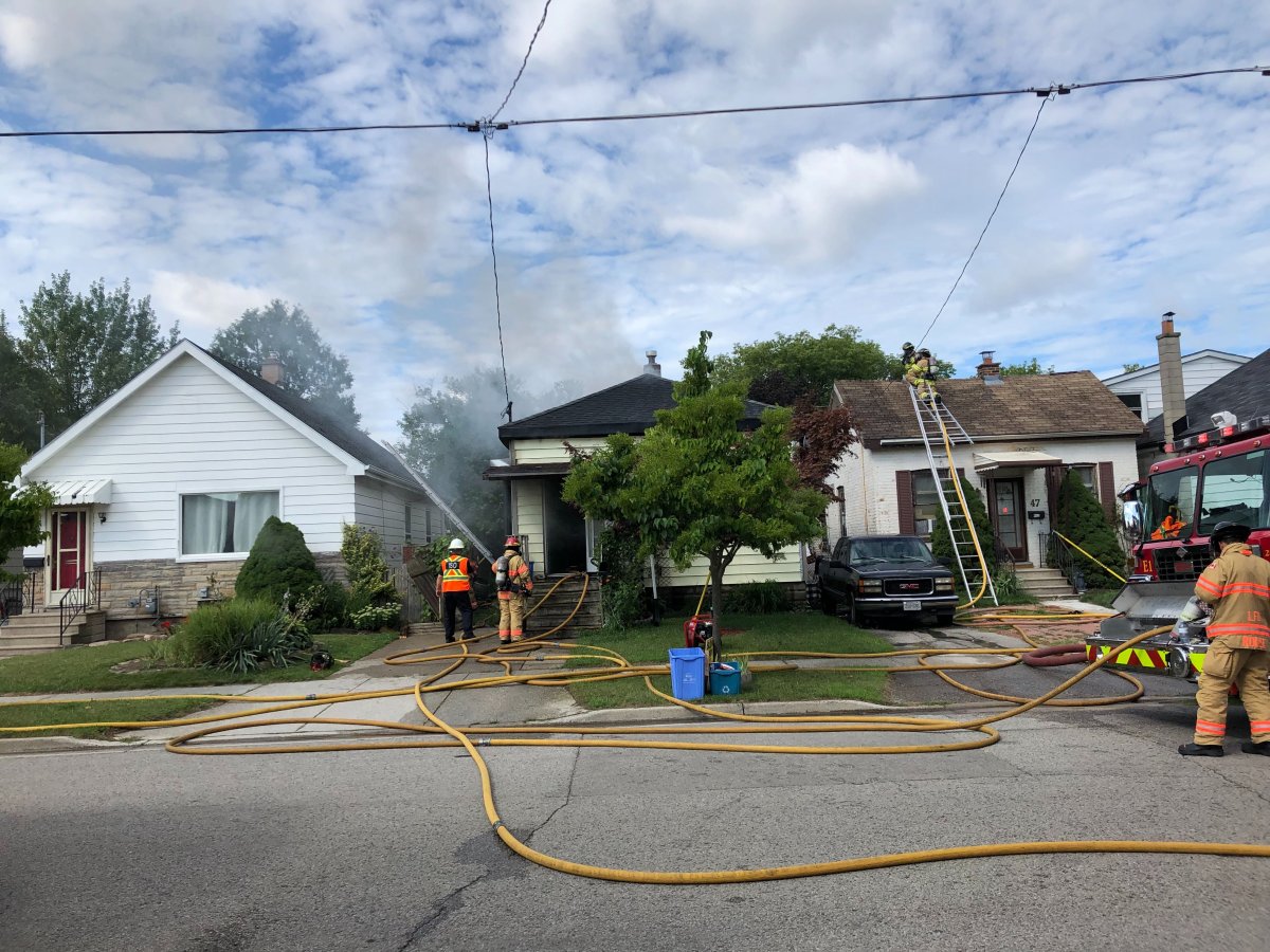 London fire crews responded to 45 Glenwood Avenue Thursday morning. 