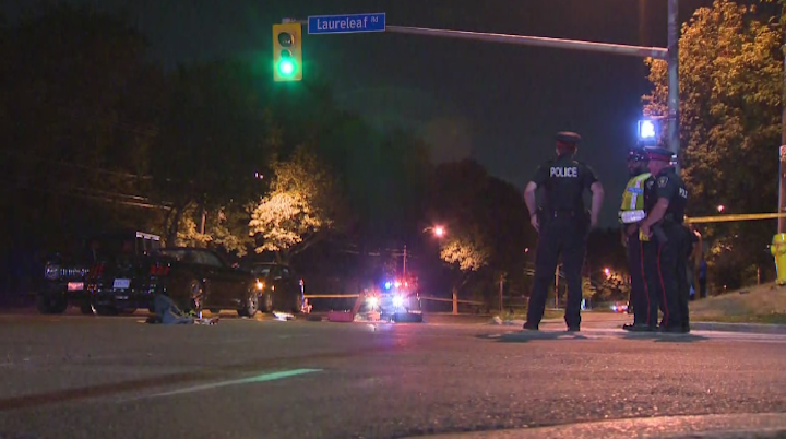 Toronto police are investigating after a male pedestrian was struck and killed by a vehicle in North York Tuesday night.