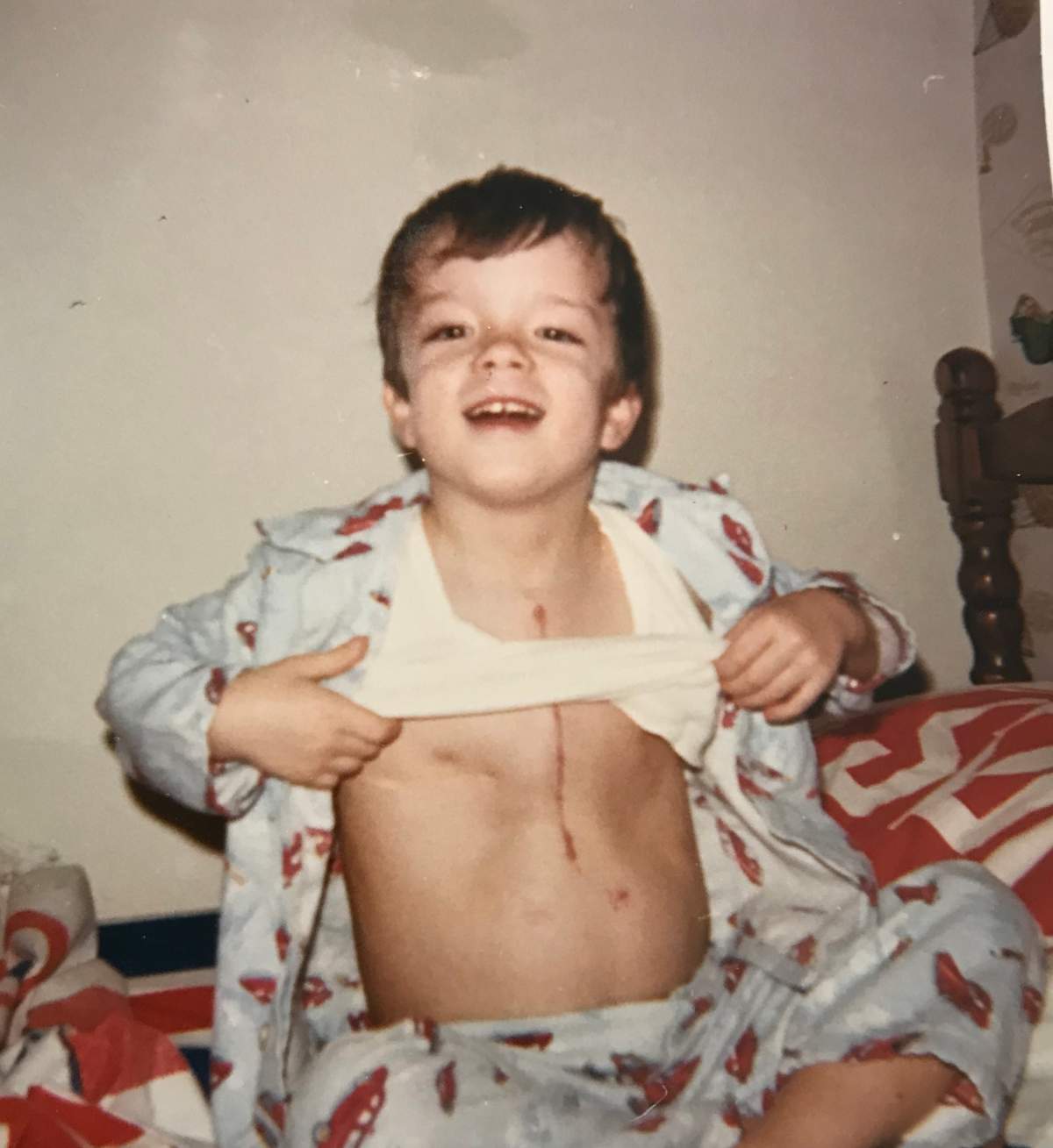 Brad Smoliak at age 5 at Toronto’s Hospital for Sick Kids.