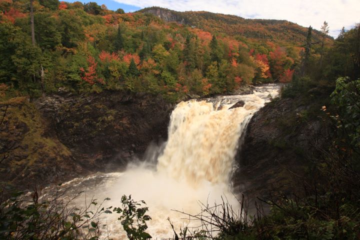 The Agawa Falls at Lake Superior Provincial Park.