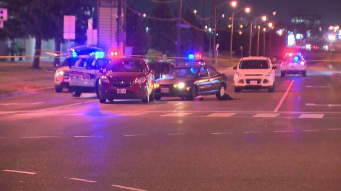 A person was injured during a shooting near Islington Avenue and Steeles Avenue West Tuesday evening.