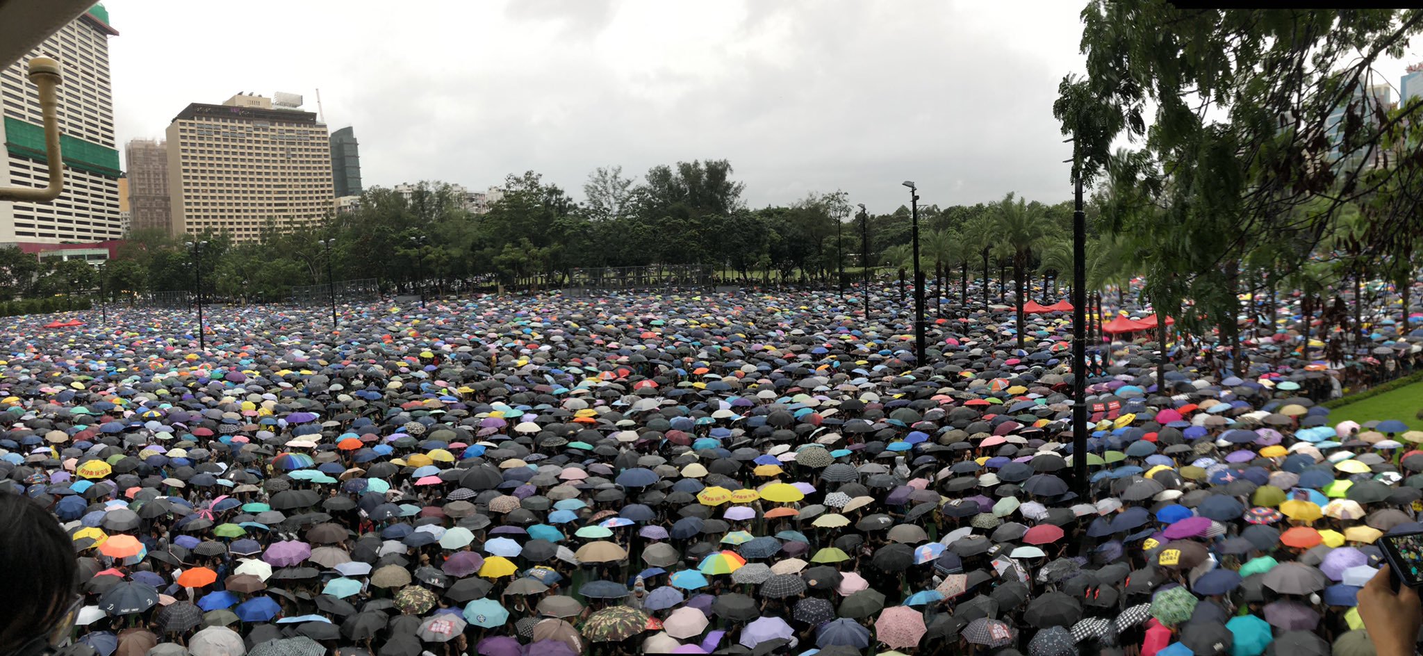 On Aug. 18, 2019, an estimated 1.7 million Hong Kongers braved pouring rain and marched through the streets to protest the Hong Kong government’s proposed extradition bill. -Jeff Semple / Global News