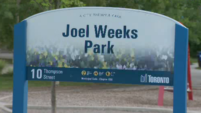 Toronto police issued a public safety alert after possible hazardous material was discovered in a park.