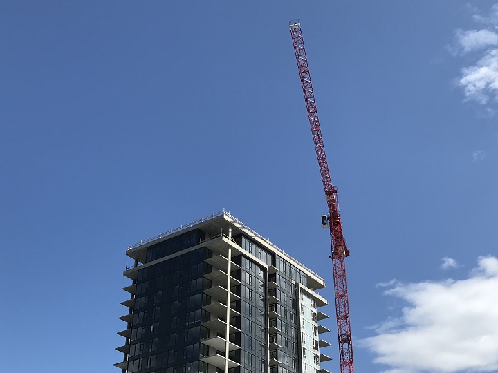 A section of Ellis Street in downtown Kelowna will be closed for three consecutive days, starting Monday, while the tower crane is dismantled.