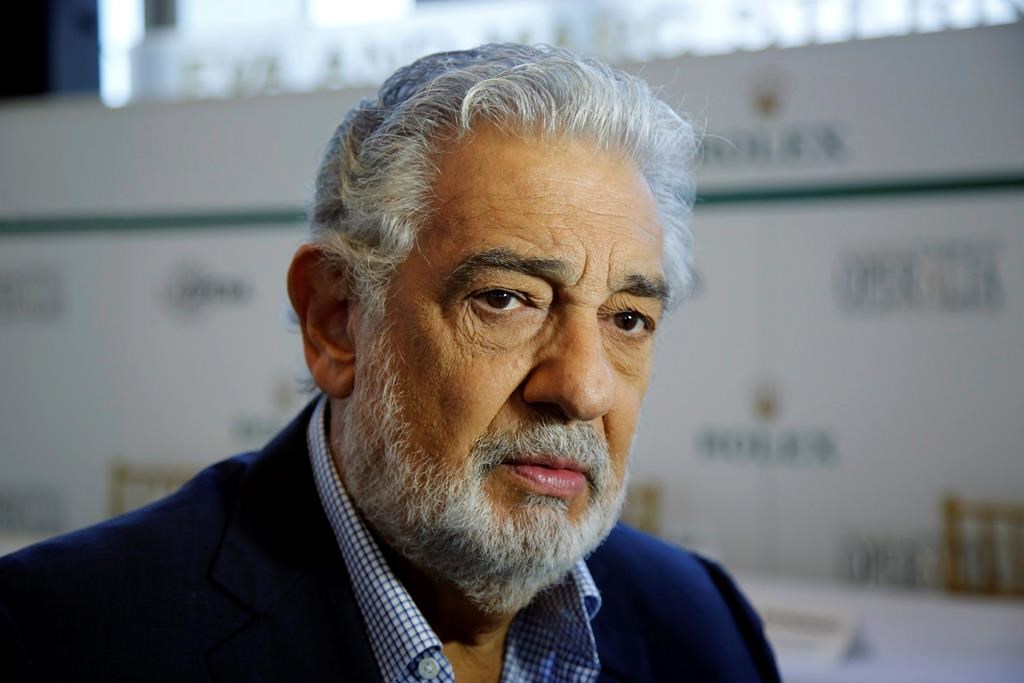 In this Aug. 26, 2014, file photo, Placido Domingo speaks at the Dorothy Chandler Pavilion in Los Angeles. On Tuesday, Aug. 13, 2019, the LA Opera said it will hire outside counsel to investigate allegations of sexual harassment and inappropriate behavior by the opera legend. Domingo has denied the accusations, but noted: “Still, it is painful to hear that I may have upset anyone or made them feel uncomfortable.”