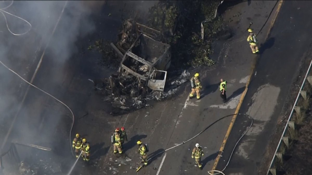 Four people were killed in the fiery collision.