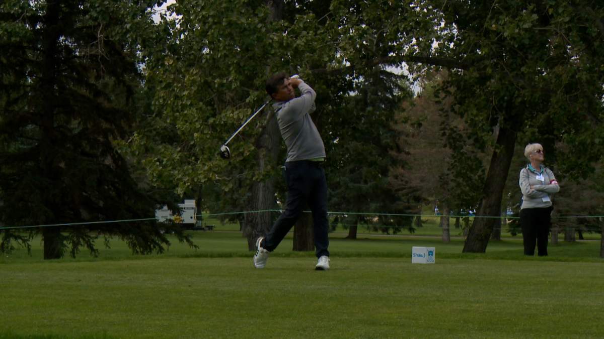 David Morland prepares for Friday's competition at Canyon Meadows. 