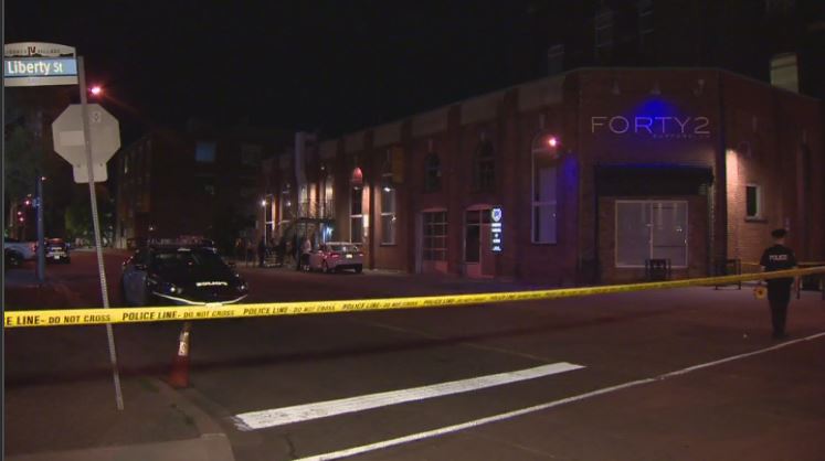 Police responded to sounds of multiple shots in Liberty Village on Sunday.