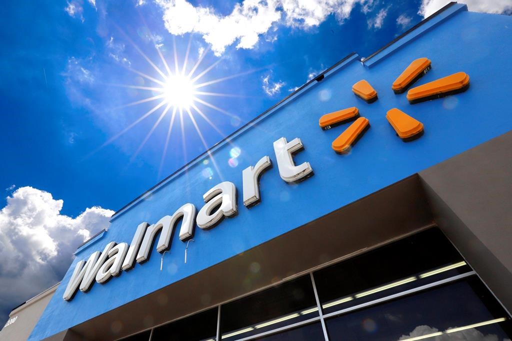 FILE - This June 25, 2019, file photo shows the entrance to a Walmart in Pittsburgh.