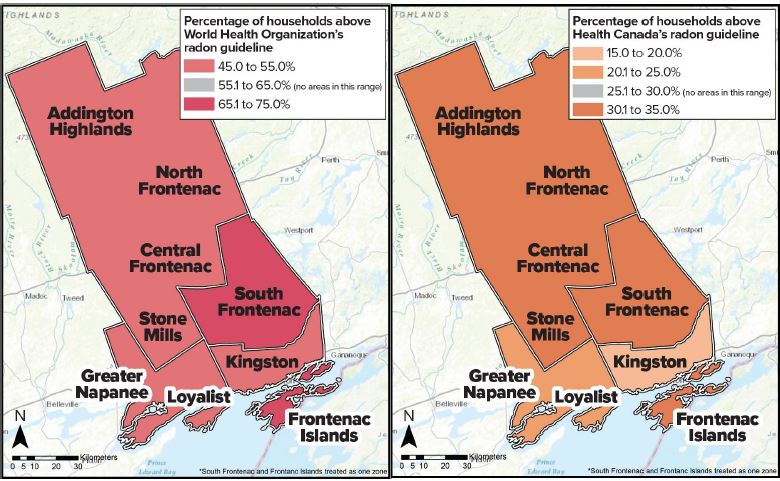 Public Health Warns Of Radon Levels After High Numbers Recorded In   Radon Map 