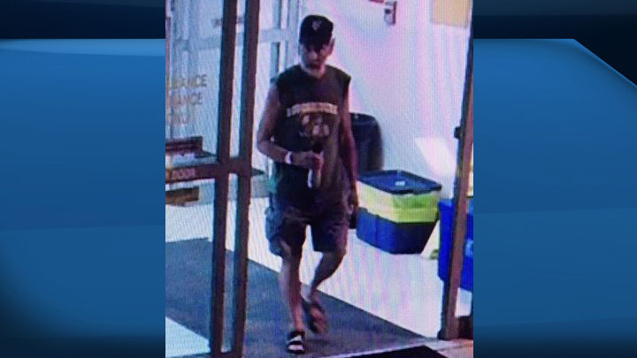 Saskatoon police released a surveillance photo of Richard Fernuk leaving St. Pauls Hospital at 3:46 a.m. CT on Aug. 2, 2019.