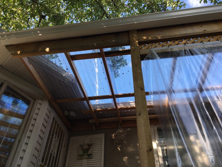 Bankview roof that was left unfinished by what appears to be fake roofing company