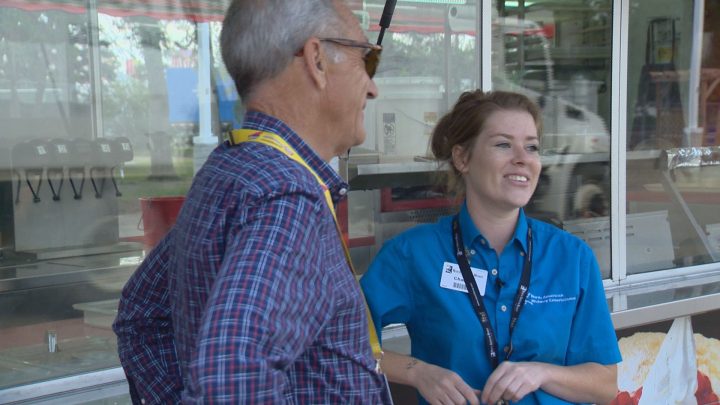 Scooter Korek and Chanell Retief at the Saskatoon Ex.