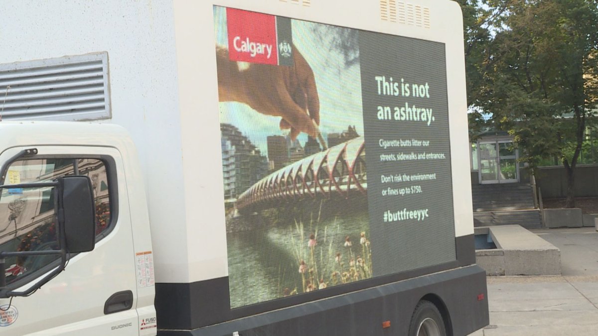 The This is Not an Ashtray van is just one of the tools being used by the city to help advertise the campaign.