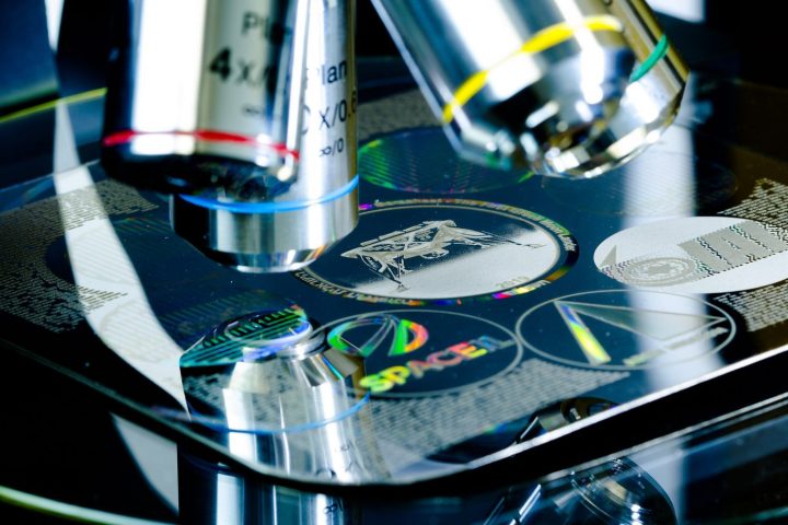 An engraved page of the Arch Lunar Library is shown in this file photo.