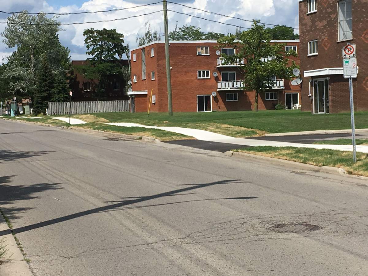 City staff say the sidewalk was part of a retrofit added onto Holland Street in St. Thomas.