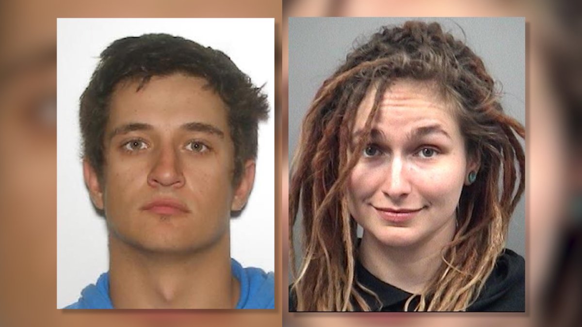 Michel Leroux (left) and Breanne Hass (right) are facing numerous charges after Hass allegedly stabbed a man. This incident prompted a search executed at the couples' apartment, which allegedly produced several weapons and drugs.