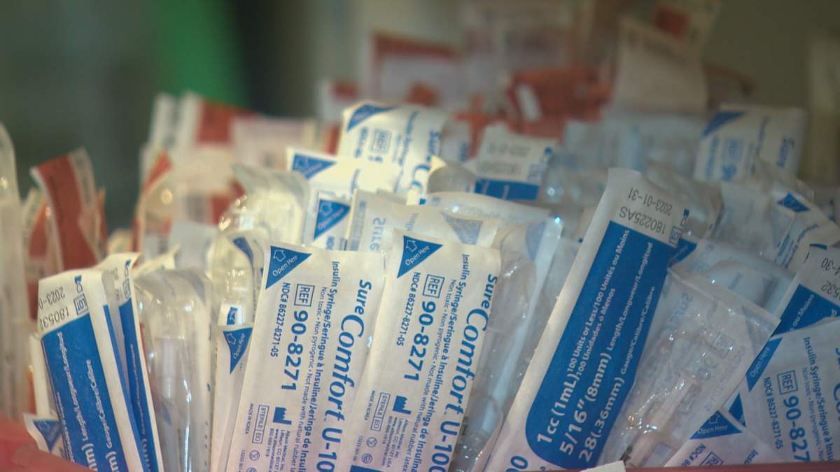 Supervised consumption site syringes