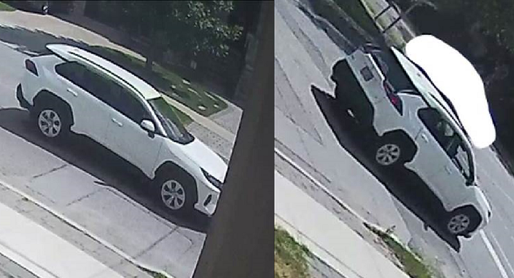 Toronto police released images of the suspect vehicle wanted in connection to the shooting in North York on Sunday. 