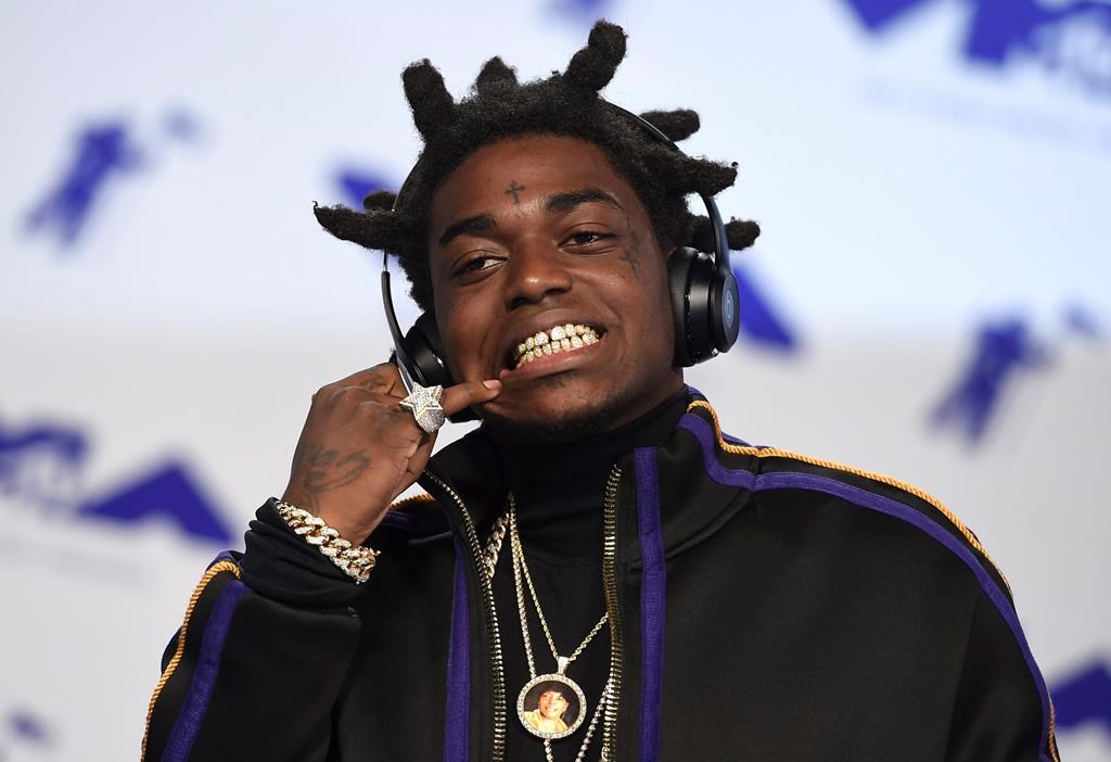Kodak Black arrives at the MTV Video Music Awards at The Forum in Inglewood, Calif.