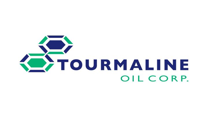 The corporate logo for Tourmaline Oil Corp. is shown in this handout photo. 
