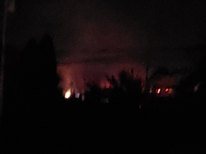 Firefighters from Vernon and Coldstream extinguished this overnight grass fire, early Saturday.