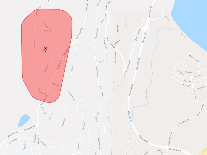 Approximately 96 customers in the Rose Valley area are affected by the outage, which began at 2:26 p.m. on Aug. 12. 