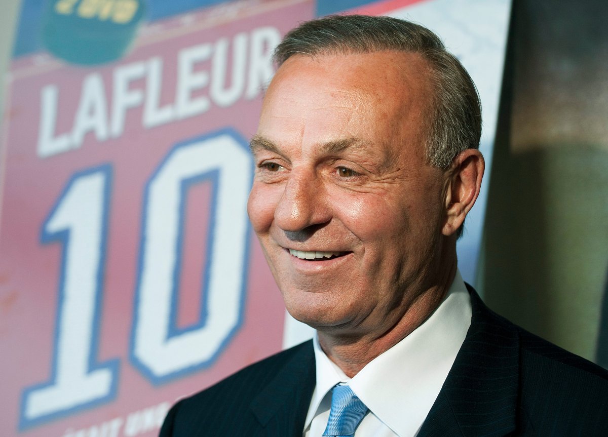 Hockey legend Guy Lafleur , in Montreal, Monday, Nov., 2, 2009.