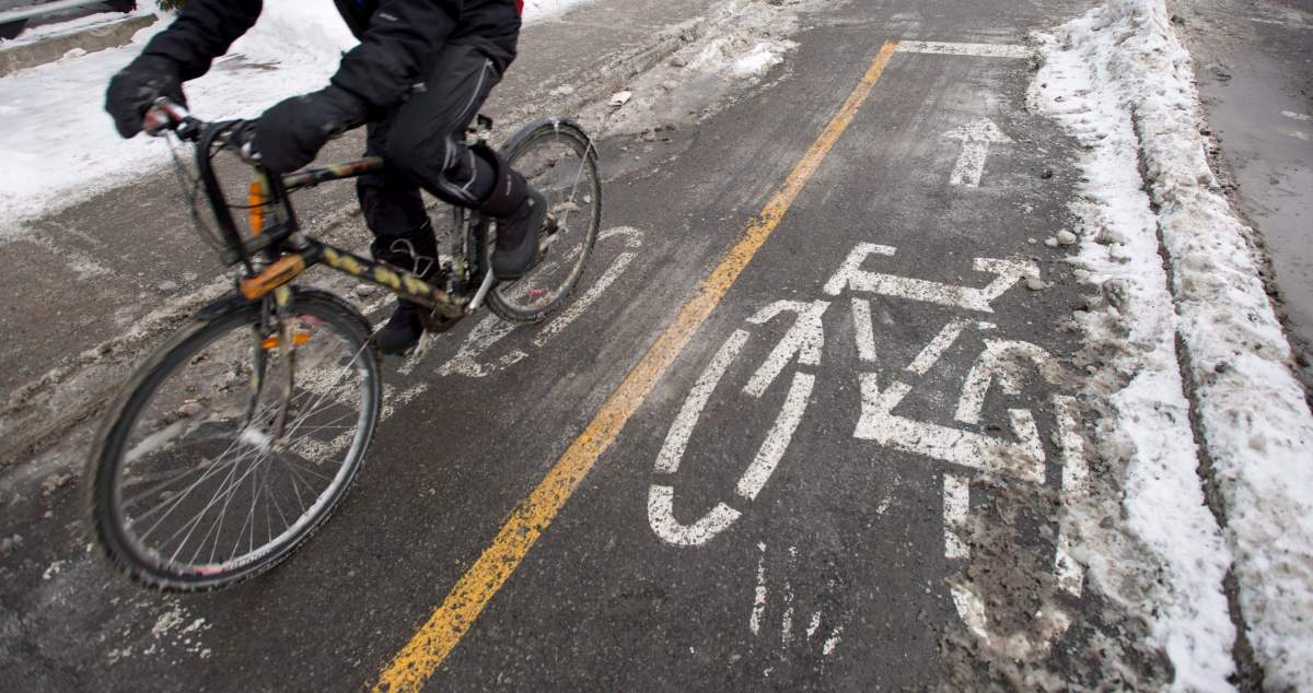 As part of the measures, the city will put painted arrows along the bike path.