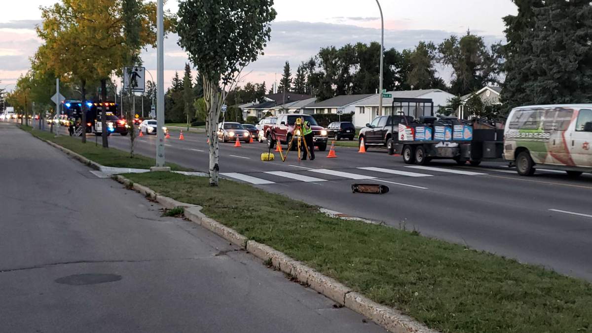 A youth was struck by a vehicle while crossing 75 Street at 96A Ave. on Thursday, Sept. 5, 2019.