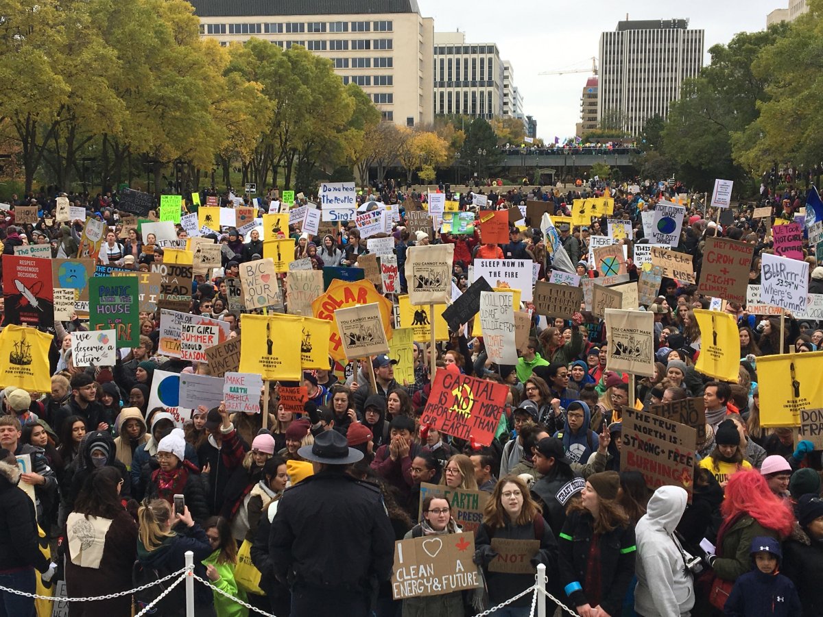 Edmonton students rallying for action on climate change converge on ...