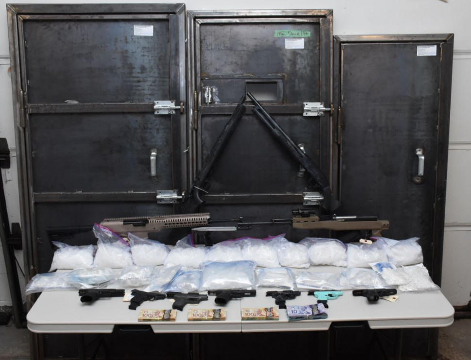RCMP say they seized more than 14 kg of methaphetamine and other substances as the result of a series of raids carried out in Moncton on Aug. 28, 2019. 