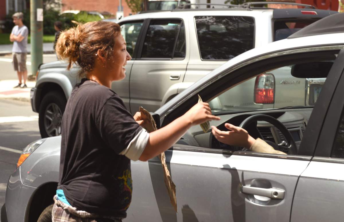 Municipalities across North America are looking at ways to address what they call "aggressive panhandling".