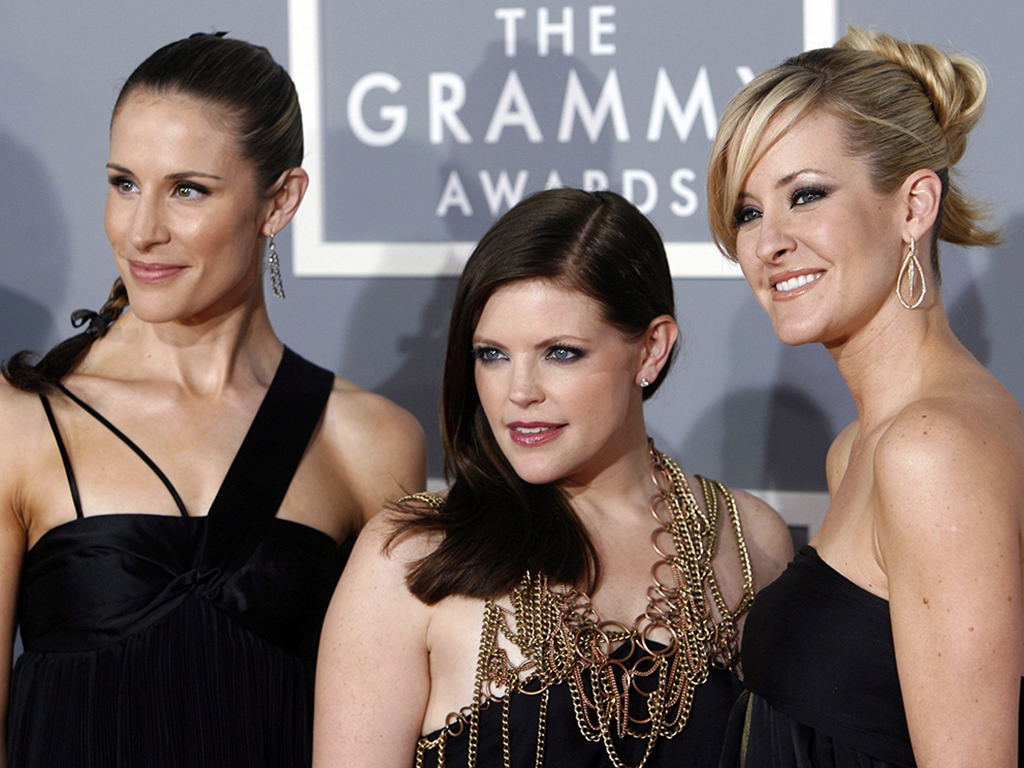 The Dixie Chicks, Emily Strayer, left, Natalie Maines, centre, and Martie Maguire attend the 2007 Grammy Awards.
