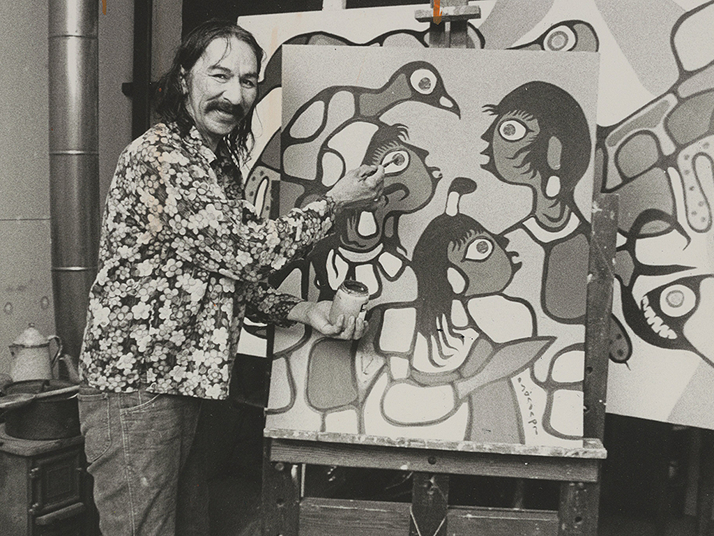 Indigenous artist, Norval Morrisseau.