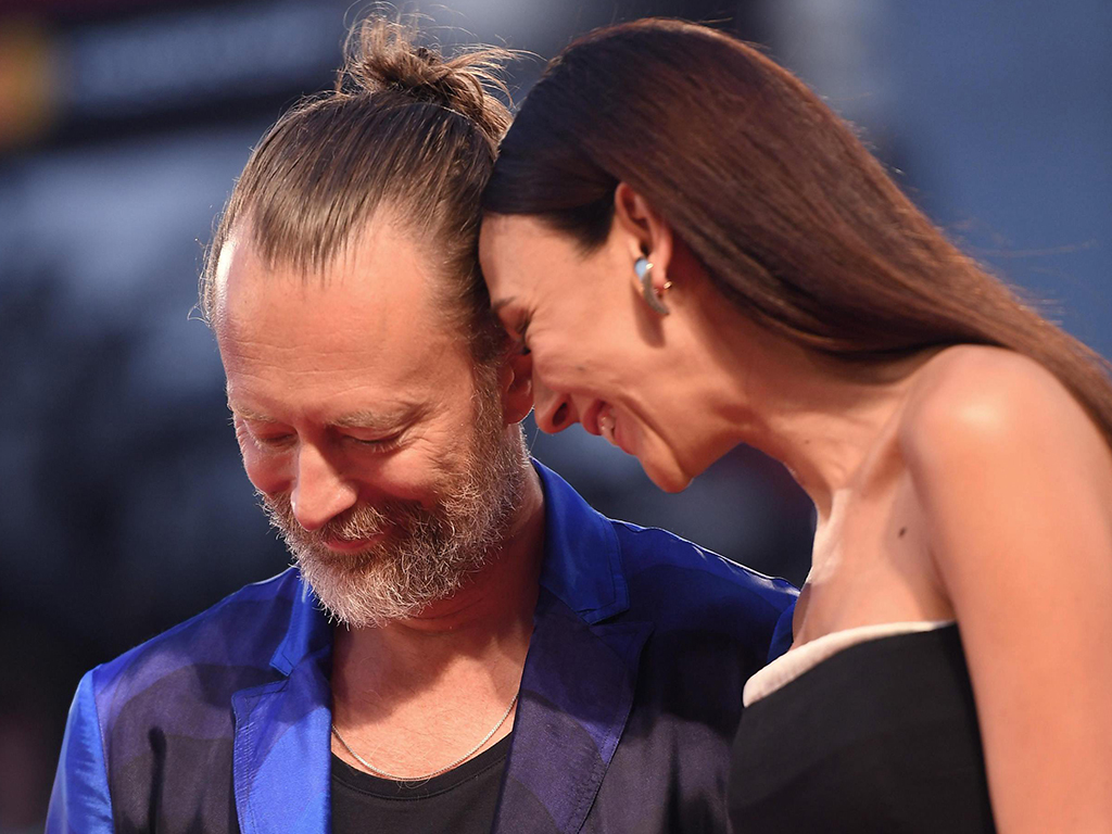 Thom Yorke (L) and Dajana Roncione arrive for the premiere of ‘Suspiria’ during the 75th annual Venice International Film Festival, in Venice, Italy, Sept. 1, 2018.