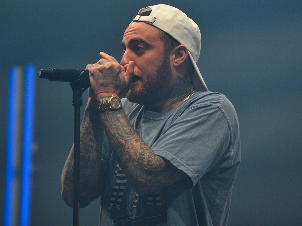 Mac Miller performs during the annual AIDS charity and fundraising Music Festival Solidays, held at Longchamp racetrack in Paris, France, on June 23, 2017.