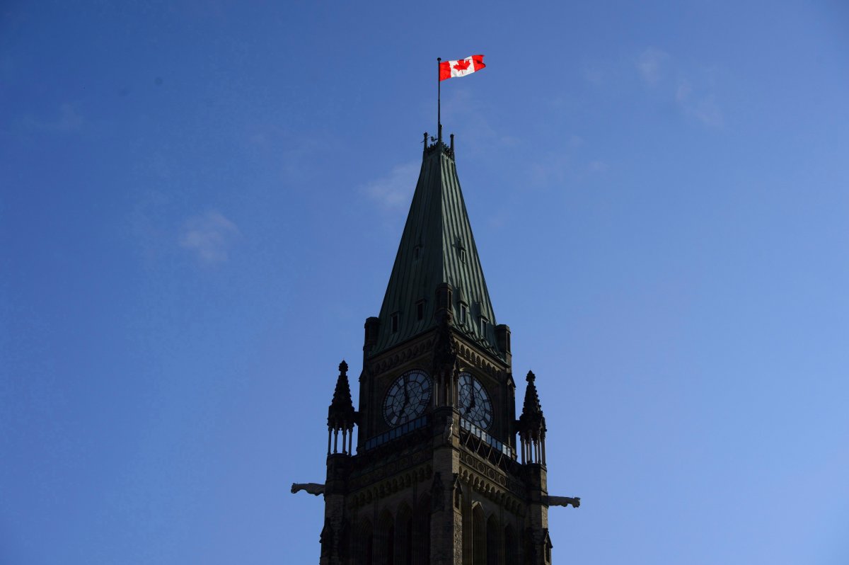 The Peace Tower on Parliament Hill in Ottawa on Tuesday, May 29, 2018. 