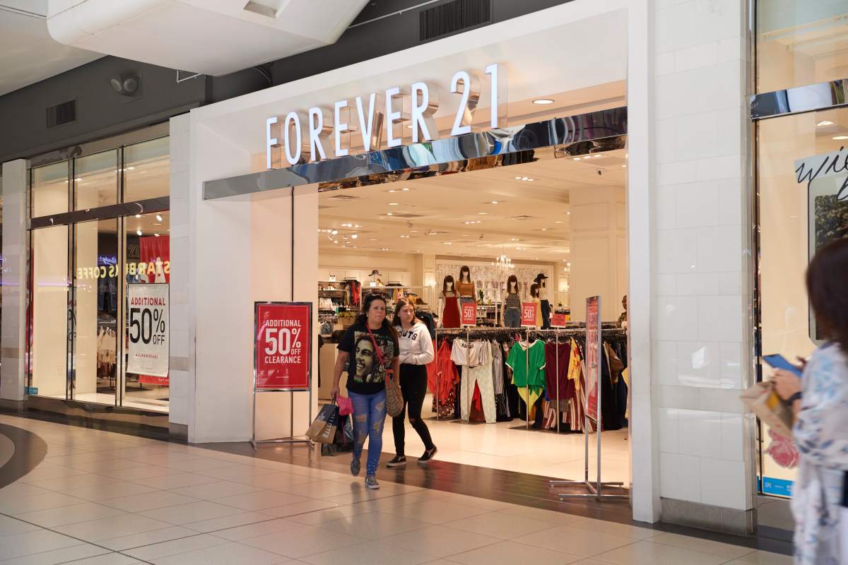 Forever 21 at the CF Toronto Eaton Centre in Toronto, on Aug. 29, 2019.