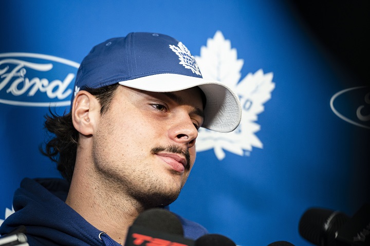 Toronto Maple Leafs say they are aware of complaints of disturbing the peace against captain Auston Matthews.