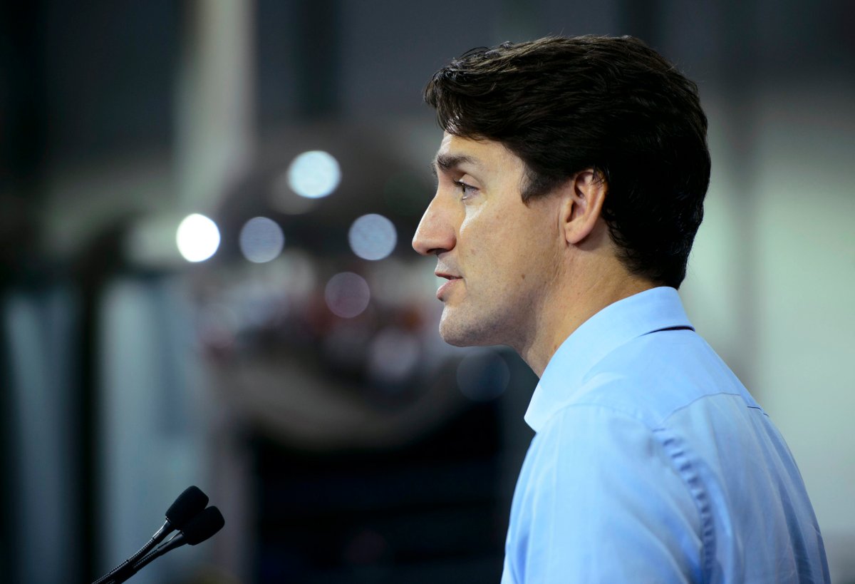 Liberal Leader Justin Trudeau in Trois-Rivieres, Que., on Friday, Sept. 13, 2019.