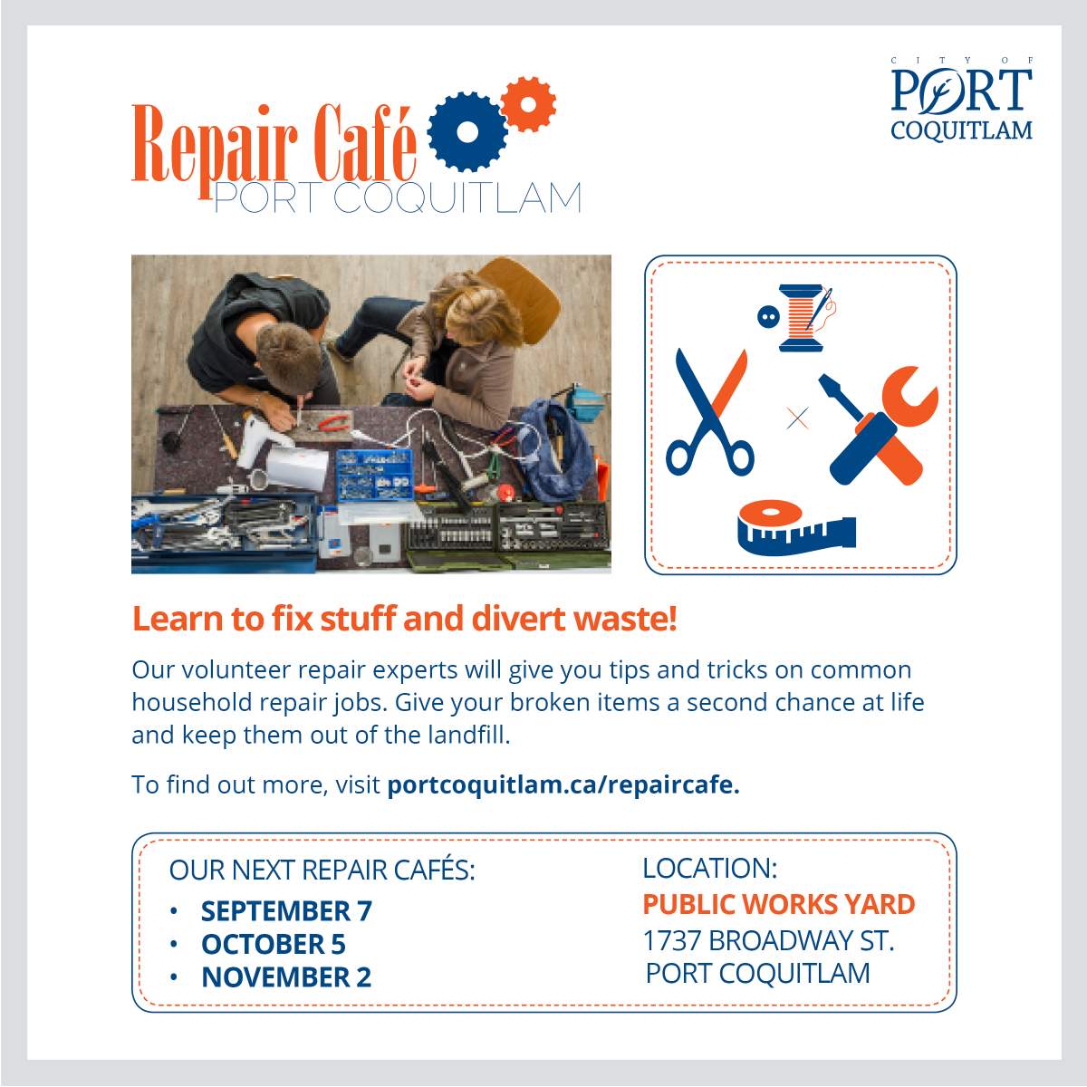 Repair Cafe Port Coquitlam - image