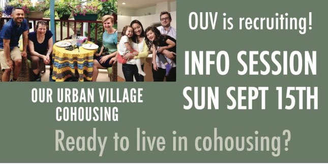 Our Urban Village Cohousing Info session - image