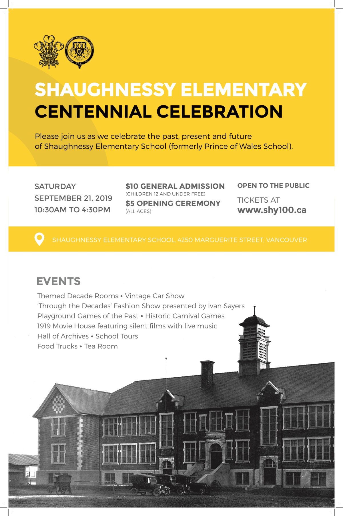 Shaughnessy Elementary School and Prince of Wales Secondary School Centennial Celebration - image