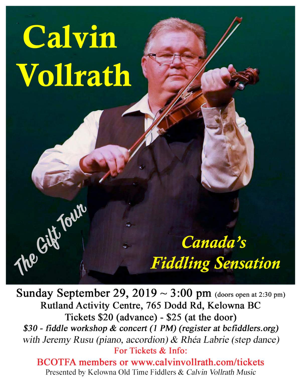 Calvin Vollrath, Gift Tour - image