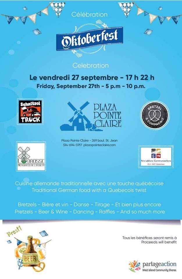 Oktoberfest to benefit West Island Community Shares - image