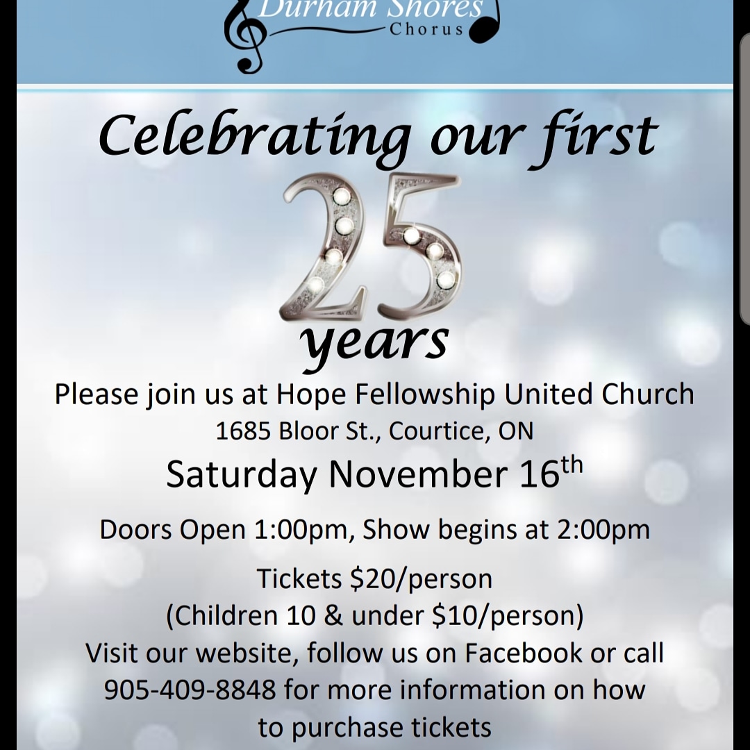 4-part harmony performance by Durham Shores Chorus - image