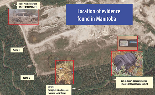 The evidence found in Manitoba.