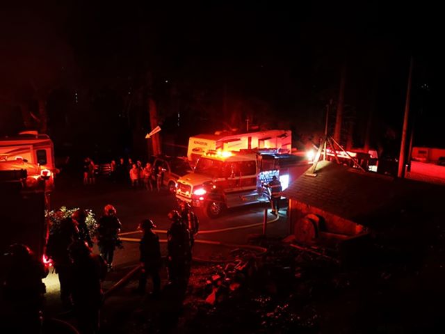 Fire destroys mobile home in Lake Country - image